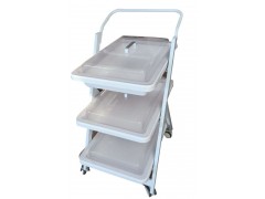 新瑞304不銹鋼可旋轉兩層三層胃腸鏡小推車