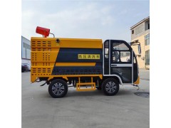 山東電動小型高壓沖洗車電動四輪高壓清洗車價格表