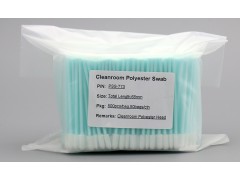 PSS773短桿半圓弧形普通布頭無塵凈化工業(yè)棉簽擦拭棒